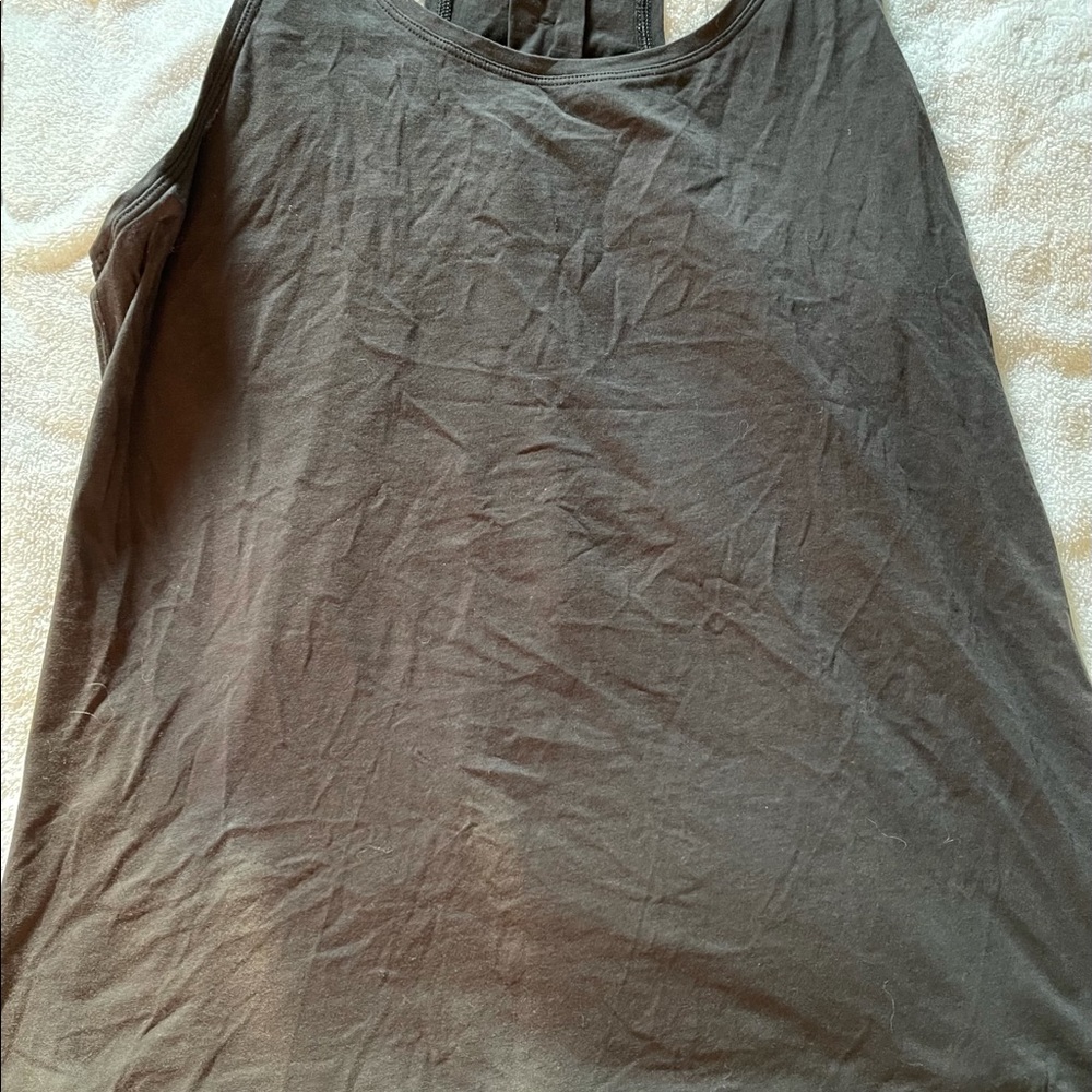 Lululemon black tank top size 12.